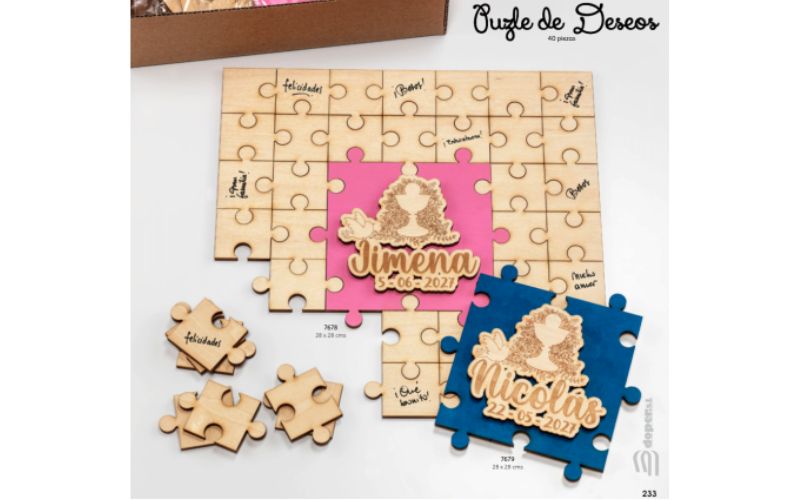 Puzzle de deseos para niño o niña